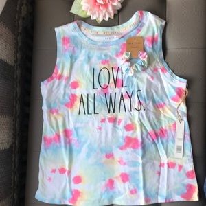 Rae Dunn tie-dye sleeveless top Sz S